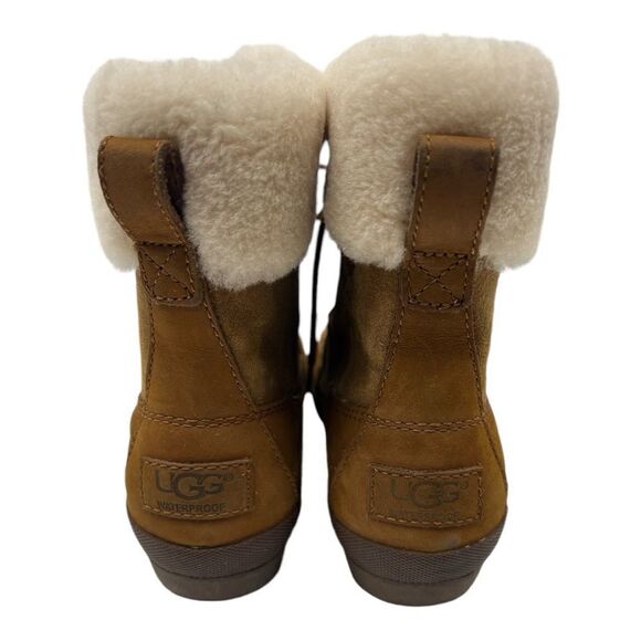 UGG alpine shearling waterproof lace up boot size 8 - Picture 6 of 7
